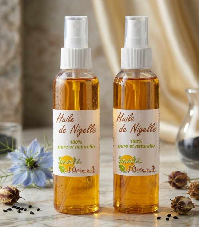 Huile de Nigelle Pure – Élixir Premium pour Visage, Cheveux & Corps