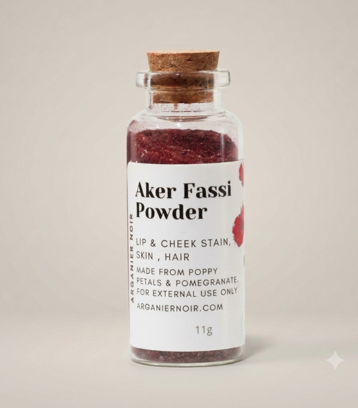 Poudre d'Aker Fassi - Teinte Naturelle pour Lèvres et Joues