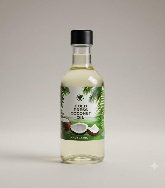 Huile de Coco Pressée à Froid - Soin Nourrissant Intense